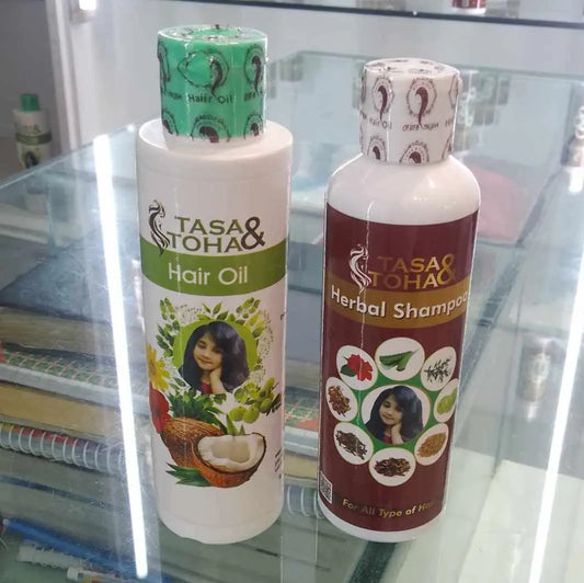 200 ml হেয়ার অয়েল + 200 ml হারবাল শ্যাম্পু